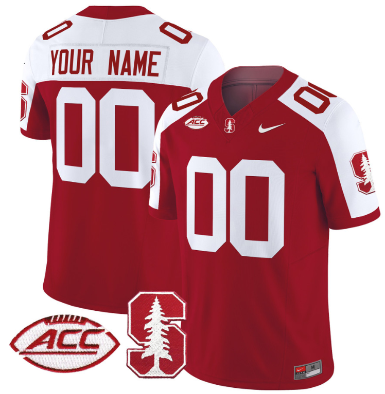Custom Stanford Cardinal Jersey Name and Number Vapor Limited College Football Stitched Crimson Alternate