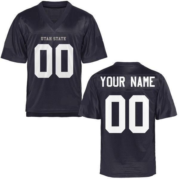 Custom Utah State Aggies Jersey Name and Number NCAA College Football Style 1
