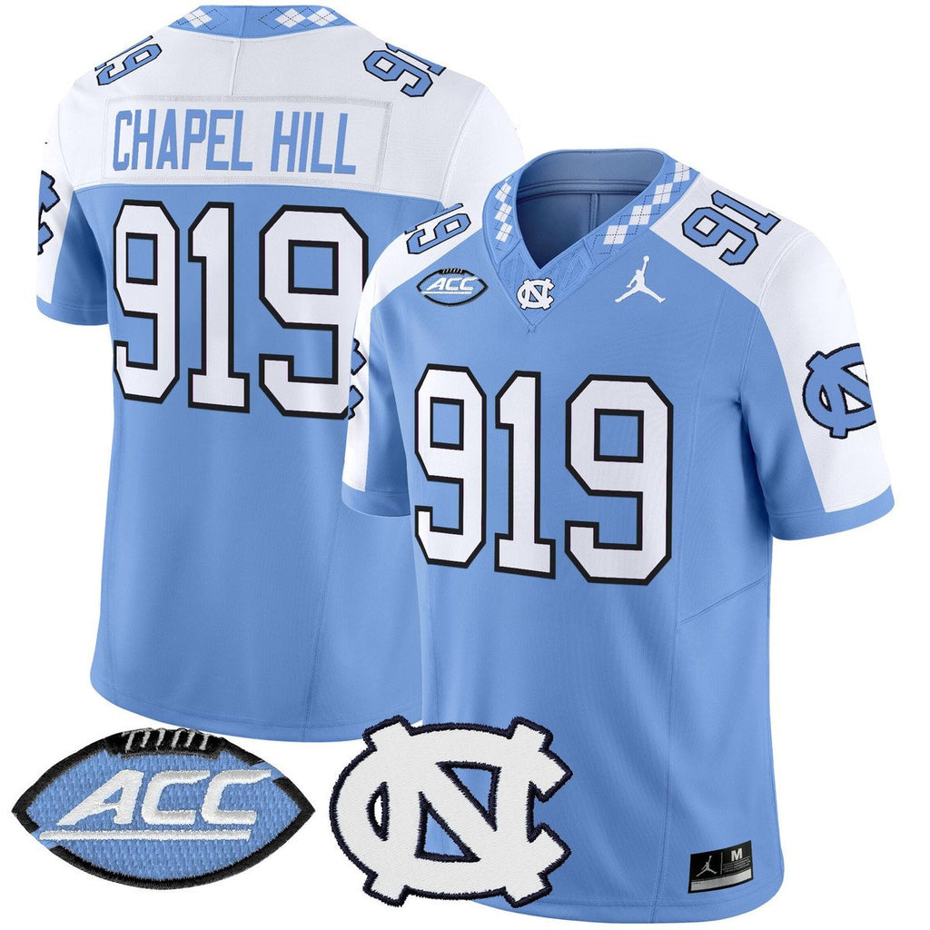 Chapel Hill Jersey #919 North Carolina Tar Heels 2025 Stitched Blue Alter