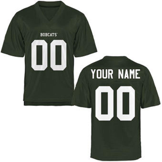 Custom Ohio University Bobcats Jersey Name and Number NCAA College Football Style 1