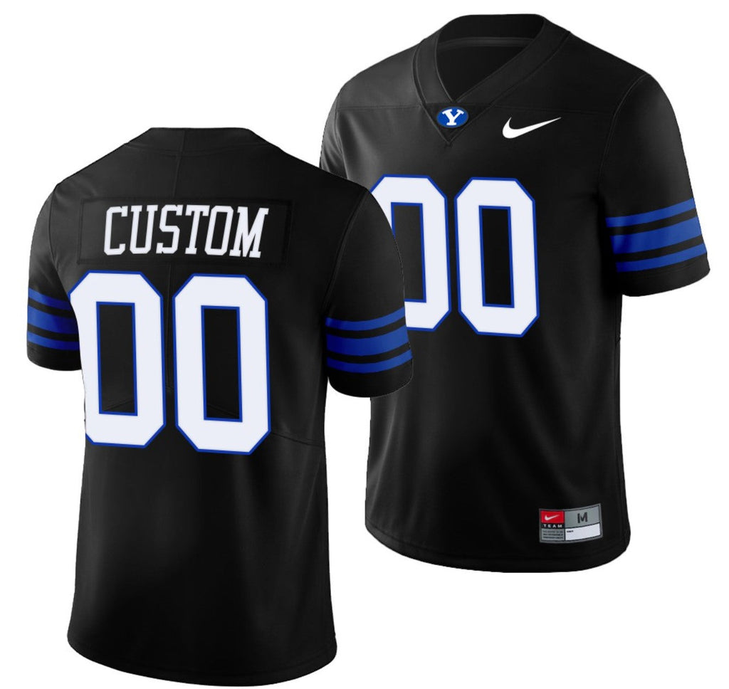 Custom BYU Cougars Jersey Name and Number NCAA College Football Legend Royal