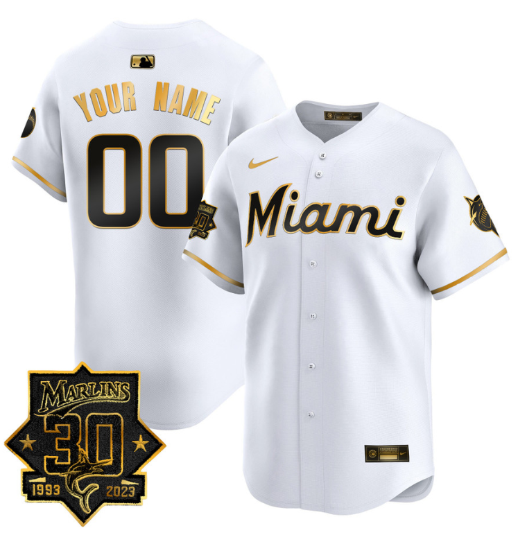 Custom Miami Marlins Jersey 2025 City Connect Vapor Premier Limited - All Stitched