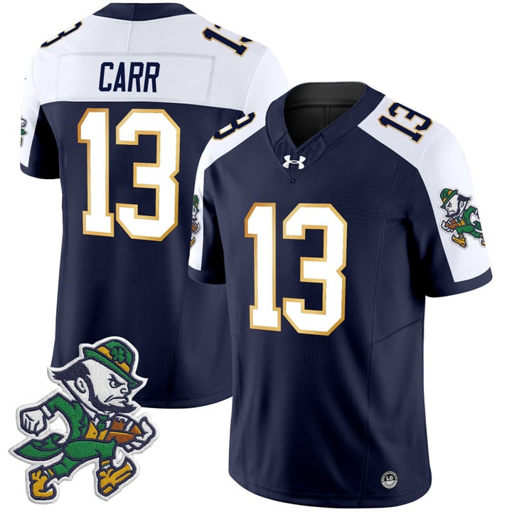 CJ Carr Jersey #13 Notre Dame 2025 Gridiron Leprechaun Edition Alter
