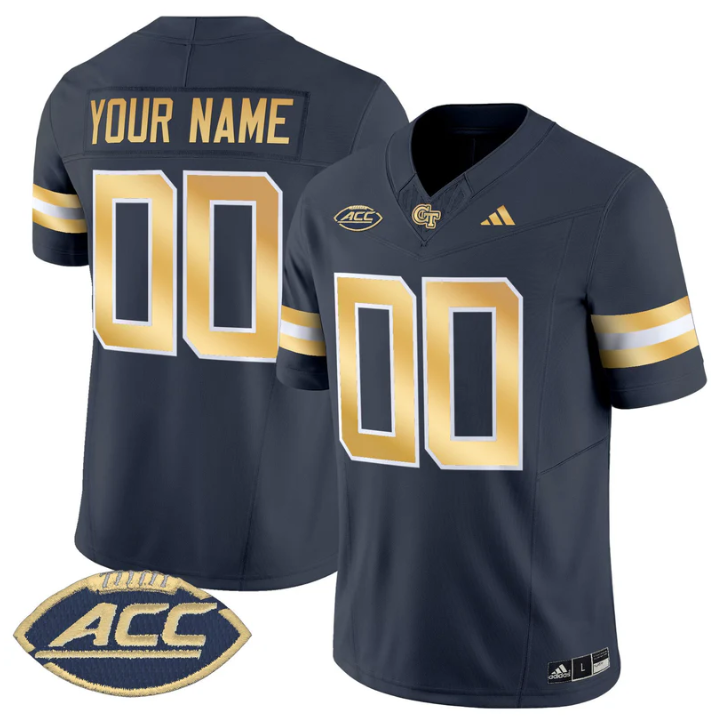 Custom Georgia Tech Yellow Jackets Jersey 2025 Vapor Limited Stitched