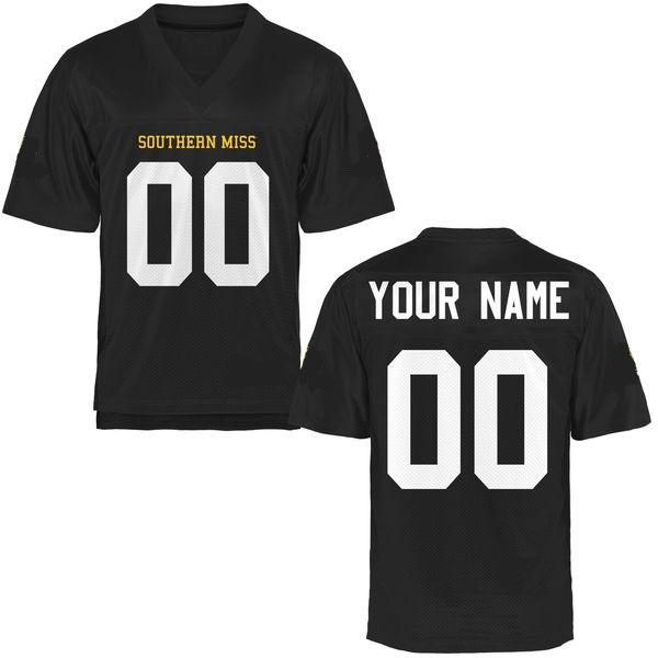 Custom Southern Miss Golden Eagles Jersey Name and Number NCAA College Football Style 2