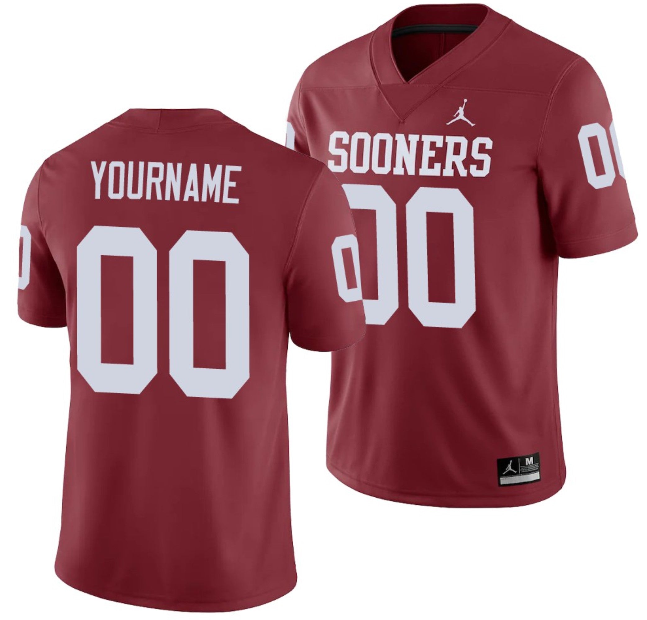 Custom Oklahoma Sooners Jersey Name and Number NCAA College Football Crimson