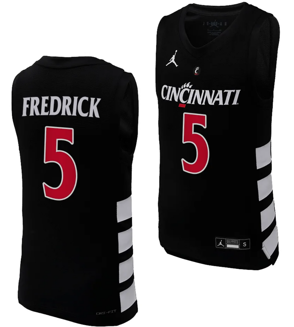 CJ Fredrick Jersey #5 Cincinnati Bearcats College Basketball Replica