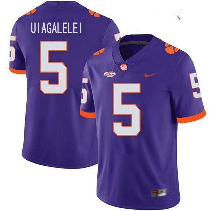 Clemson Tigers #5 D.J. Uiagalelei NCAA College Football Jersey Purple