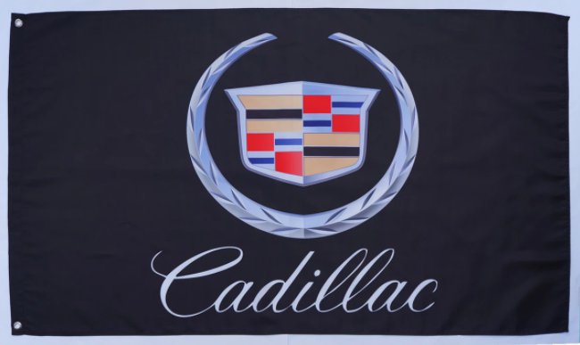 Cadillac Flag Black 3X5 Ft Polyester Banner USA 90x150cm