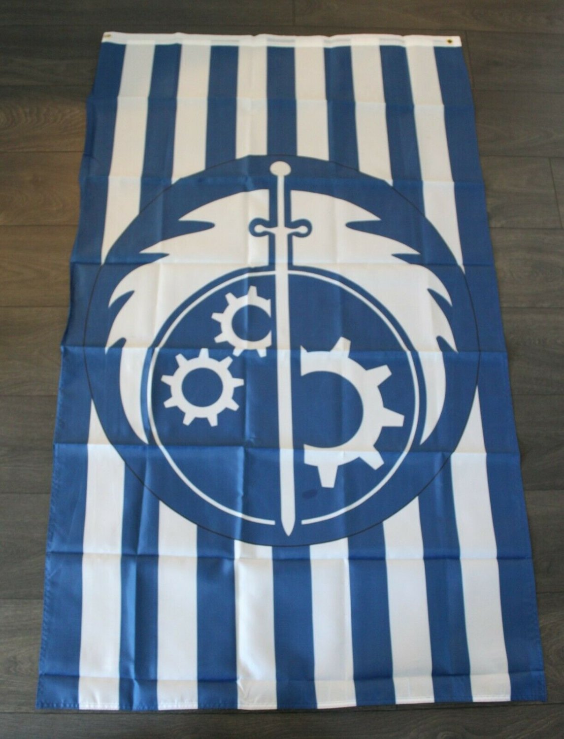 California Republic Fallout Flag Banner Brotherhood of Steel State Blue 3x5ft New