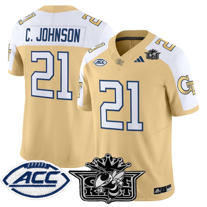 Calvin Johnson Jersey #21 Outkast Georgia Tech Yellow Jackets 2025