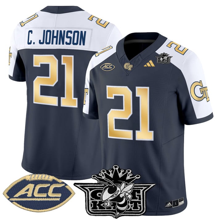 Calvin Johnson Jersey #21 Outkast Georgia Tech Yellow Jackets 2025