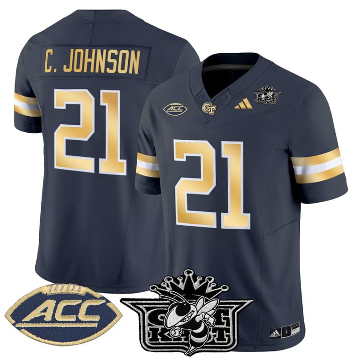 Calvin Johnson Jersey #21 Outkast Georgia Tech Yellow Jackets 2025