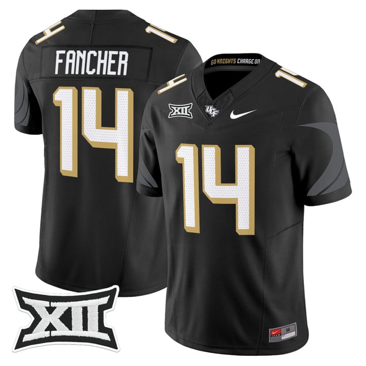 Cam Fancher Jersey #14 UCF Knights 2025 Vapor Limited Football Stitched Black