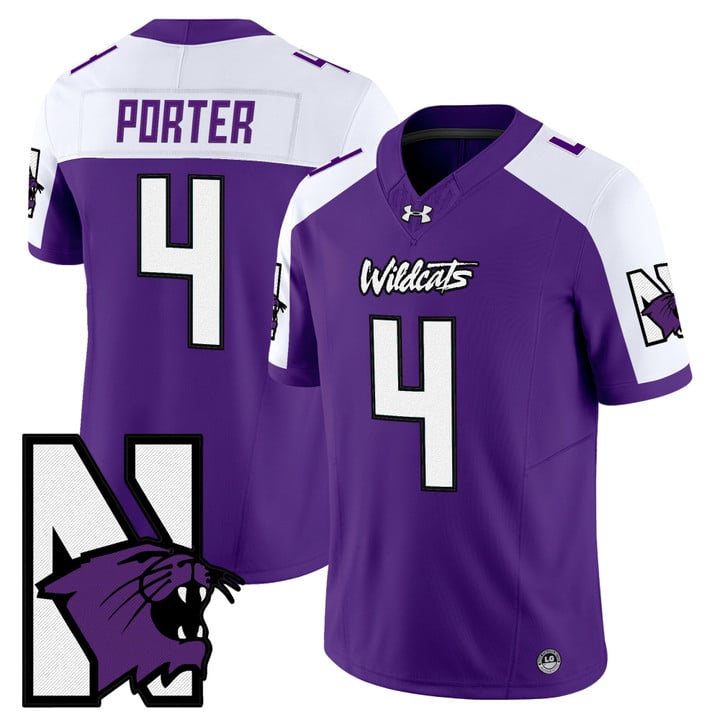 Cam Porter Jersey #4 Northwestern Wildcats Honoring 95 Vapor Limited Stitched
