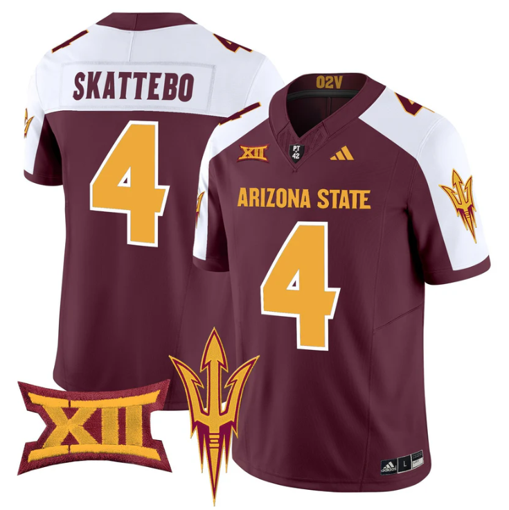 Cam Skattebo Jersey #4 Arizona State Sun Devils 2025 Vapor Stitched