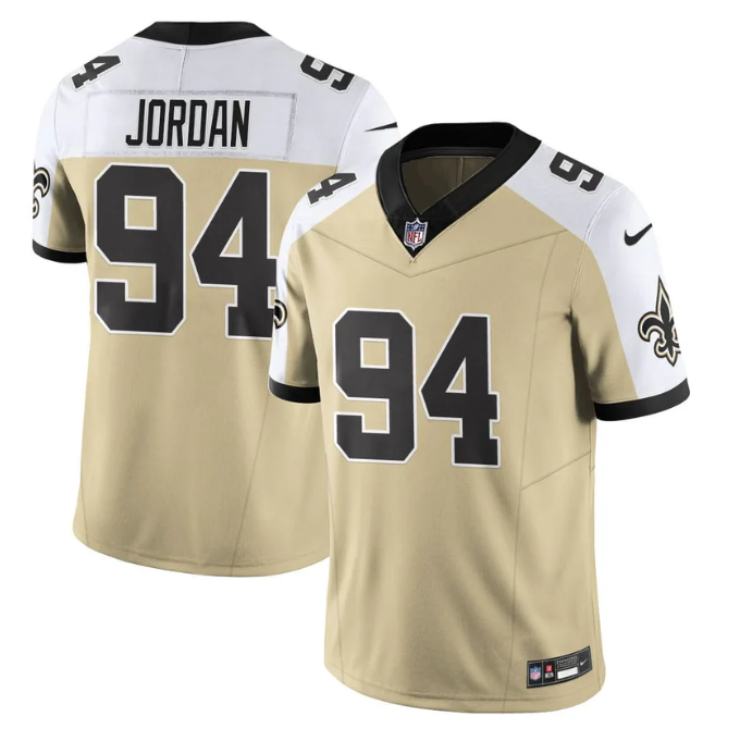 Cameron Jordan Jersey #94 Alternate Vapor Limited Football All Stitched Gold Alter