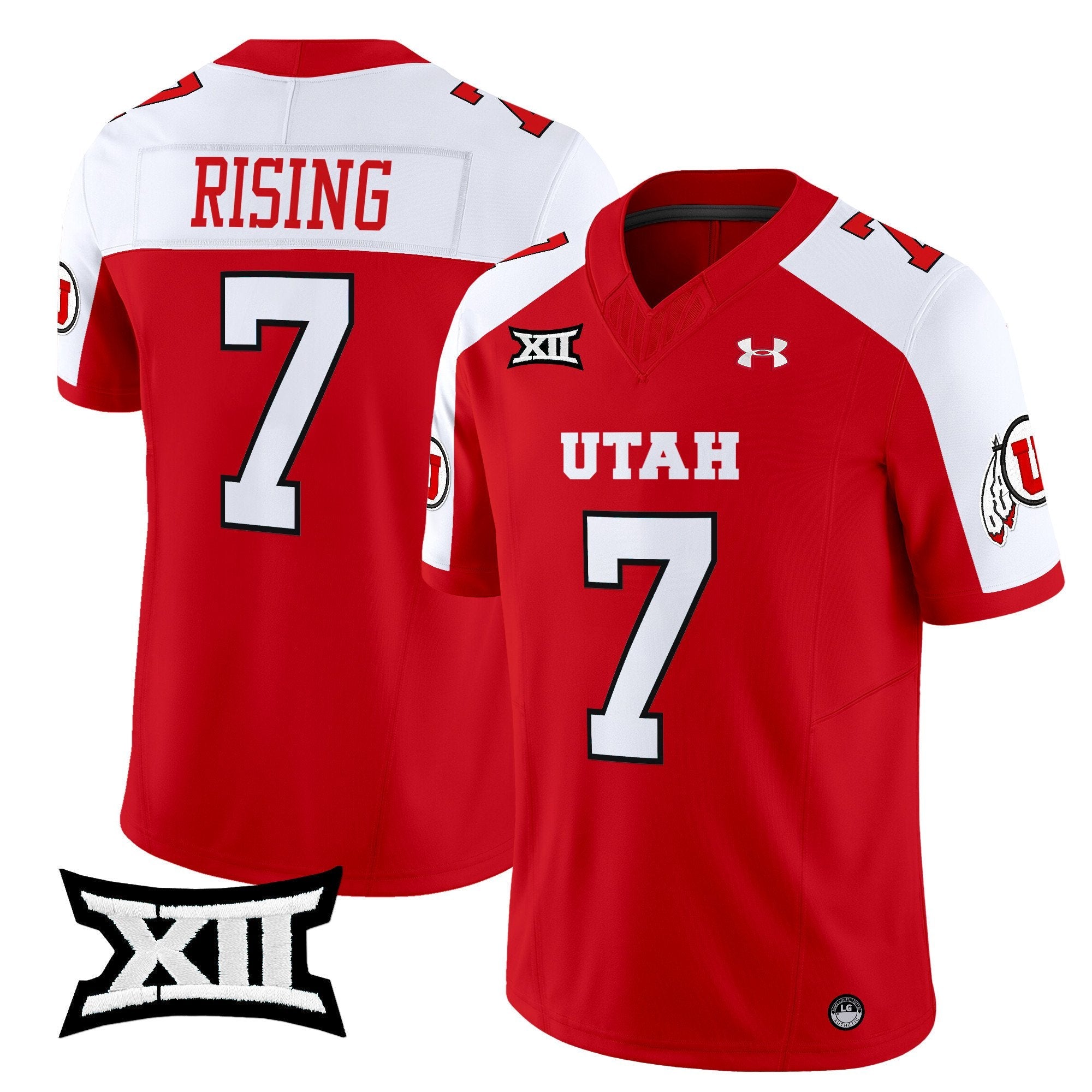 Cameron Rising Jersey #7 Utah Utes 2025 Vapor Limited Stitched Red Alternate