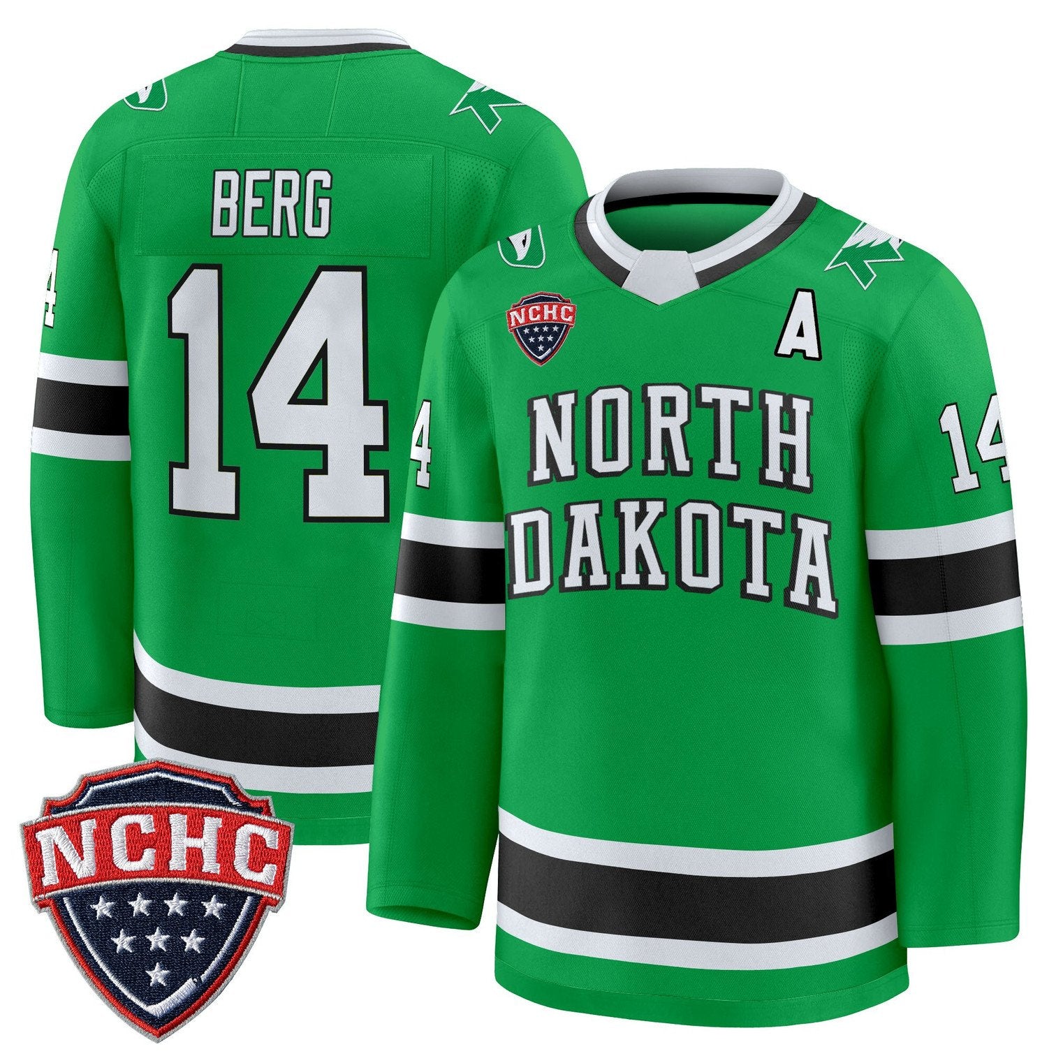 Cameron Berg Jersey #14 North Dakota Fighting Hawks 2025-26 Stitched