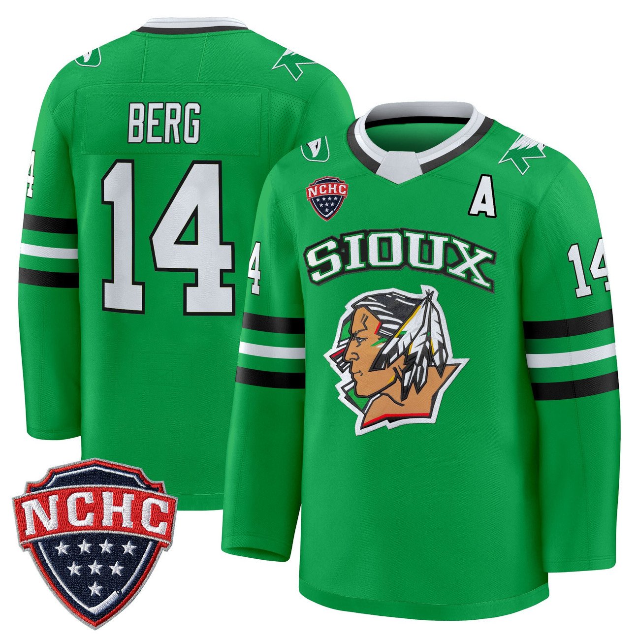 Cameron Berg Jersey #14 North Dakota Fighting Hawks 2025-26 Stitched