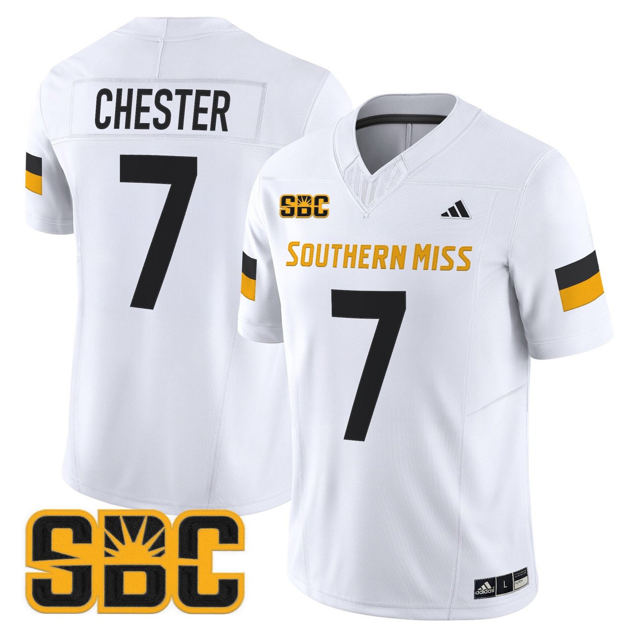 Carl Chester Jersey #7 Southern Miss Golden Eagles 2025 Vapor Limited Stitched