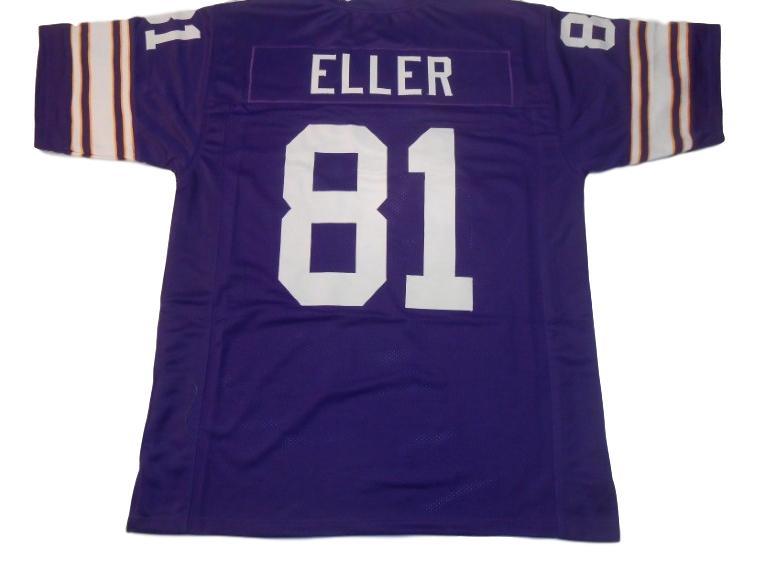 Carl Eller Jersey #81 Custom Unsigned Football Jerseys Stitched Purple
