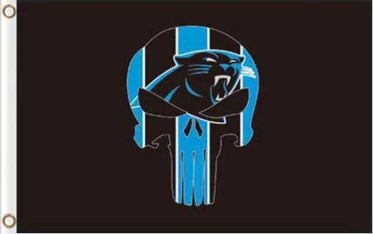 Carolina Panthers Black Flag 3X5 Ft Polyester Banner USA 90x150cm