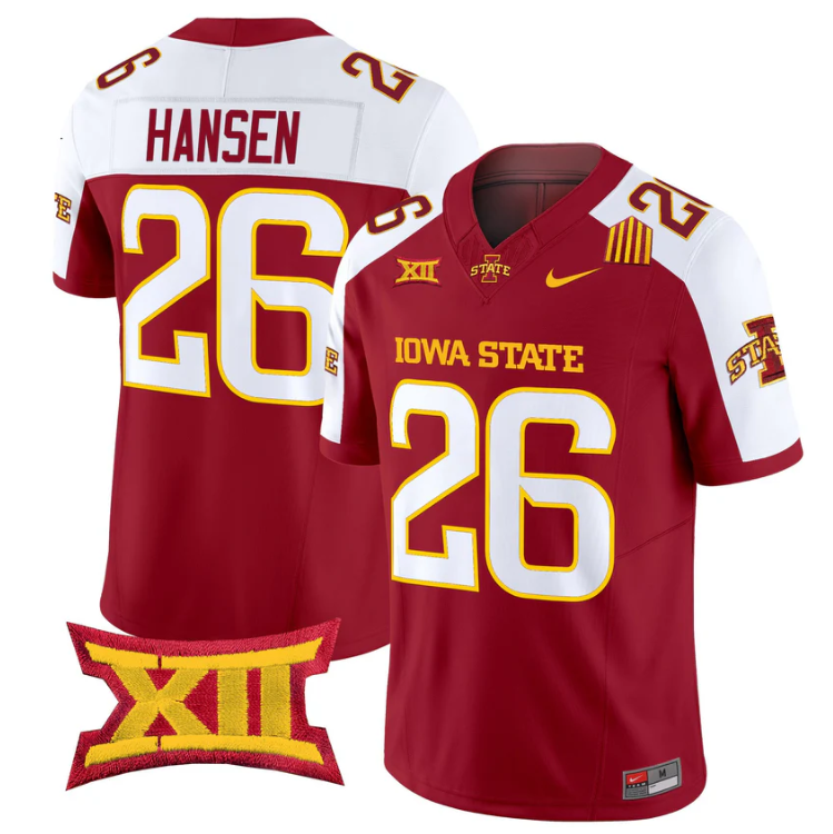 Carson Hansen Jersey #26 Iowa State Cyclones 2025 Limited Stitched Cardinal Alter
