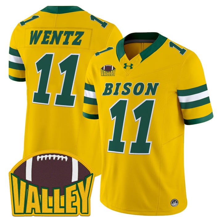 Carson Wentz Jersey #11 North Dakota State Bison 2025 Limited Stitched