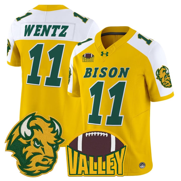 Carson Wentz Jersey #11 North Dakota State Bison 2025 Limited Stitched
