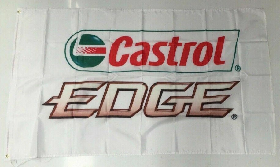 Castrol Banner Flag Wakefield Edge BP Motor Oil Car Workshop Mechanic 3x5ft
