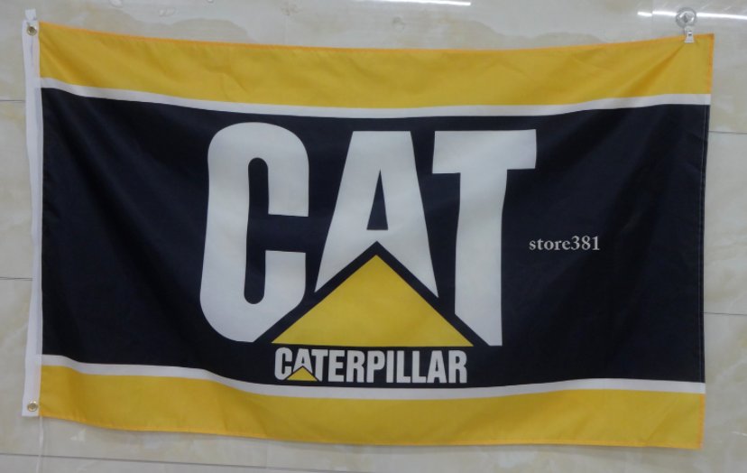Caterpillar Racing Flag Man Cave 3X5 Ft Polyester Banner USA 90x150cm