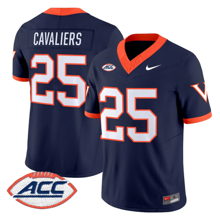 Cavaliers Jersey #25 Virginia Cavaliers 1995 Throwbacks Stitched