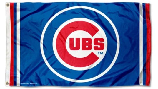 Champions Chicago Cubs Circle Flag 3X5Ft Banner USA Polyester with Brass Grommets