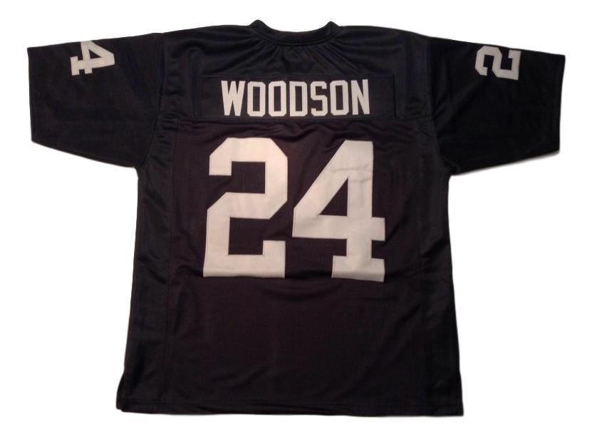 Charles Woodson Jersey #24 Custom Unsigned Football Jerseys Stitched Black