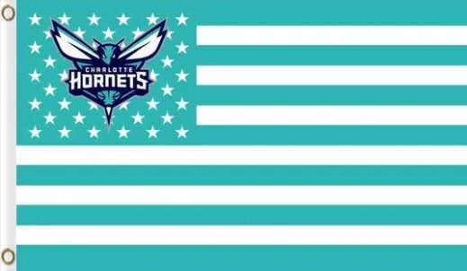 Charlotte Hornets Sport Basketball US Flag 3X5Ft Polyester Banner USA Digital Print