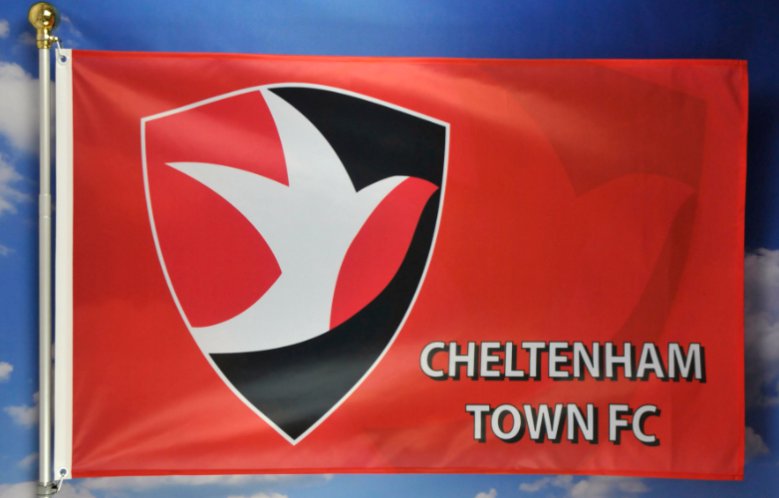 Cheltenham Town F.C.Football Club Flag 3x5ft Banner Polyester