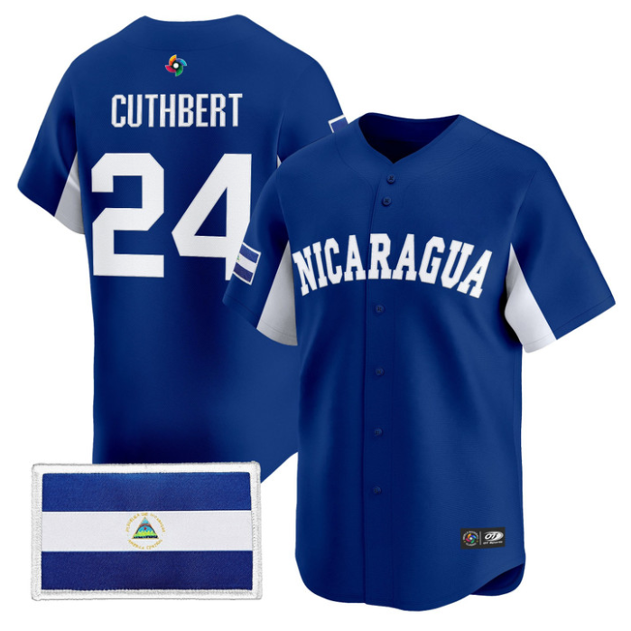 Cheslor Cuthbert Jersey #24 Team Nicaragua 2026 World Baseball Stitched