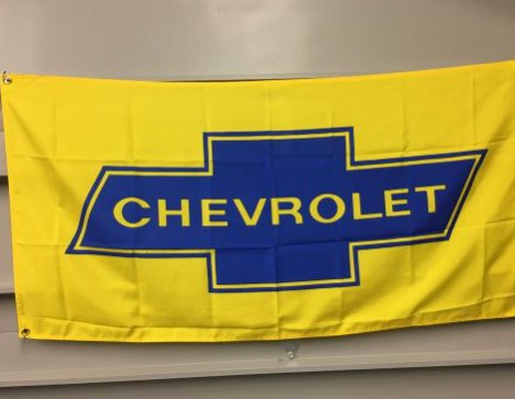 Chevrolet Blue Yellow Flag 3X5 Ft Polyester Banner USA 90x150cm