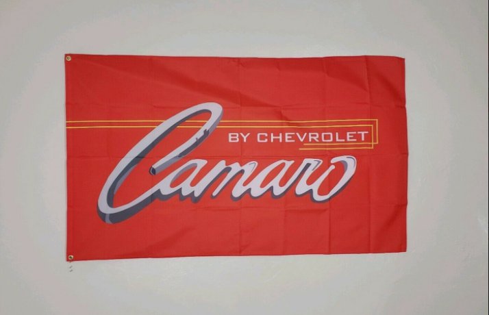 Chevrolet Camaro Red Flag 3X5 Ft Polyester Banner USA 90x150cm