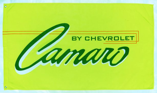 Chevrolet Camaro Yellow Flag 3X5 Ft Polyester Banner USA 90x150cm