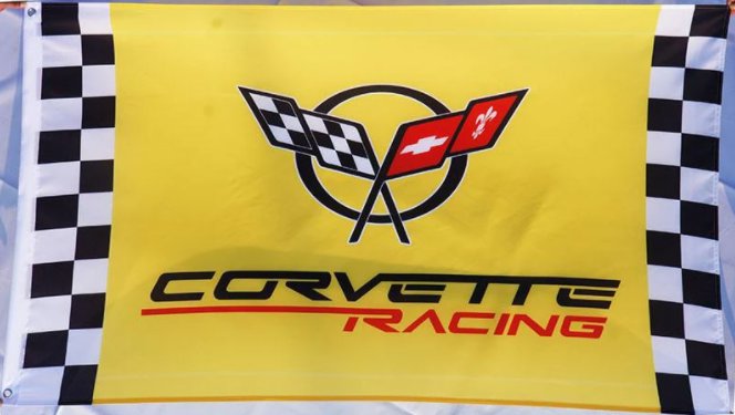 Chevrolet Corvette Yellow Flag 3X5 Ft Polyester Banner USA 90x150cm
