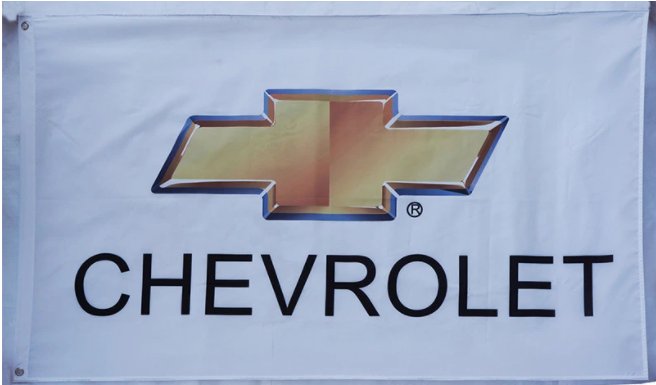 Chevrolet Flag White Chevy Racing 3X5 Ft Polyester Banner USA 90x150cm