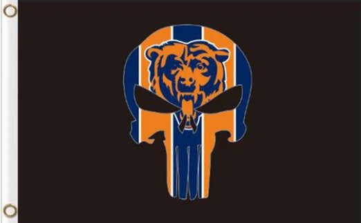 Chicago Bears Digital Flag 3X5 Ft Polyester Banner USA 90x150cm