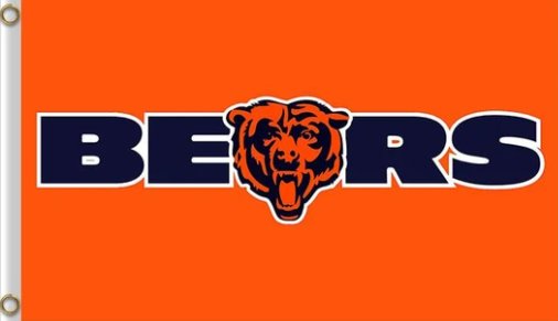Chicago Bears Orange Flag 3X5 Polyester Banner USA 90x150cm