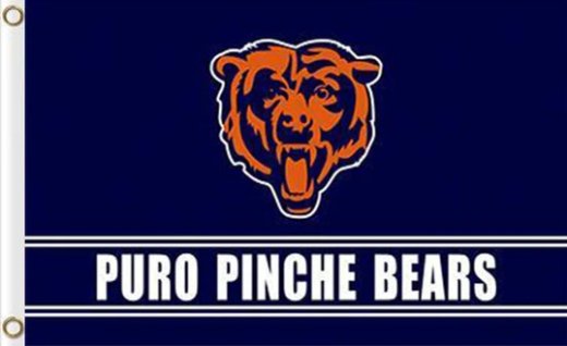 Chicago Bears Puro Pinche Flag 3X5 Ft Polyester Banner USA 90x150cm