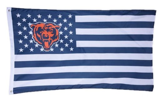 Chicago Bears Star Flag 3X5 Ft Polyester Banner USA 90x150cm