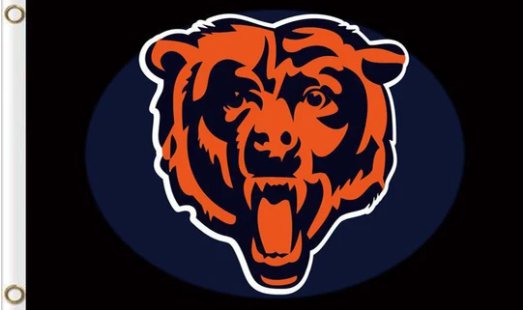 Chicago Bears Team US Flag 3X5 Ft Polyester Banner USA 90x150cm