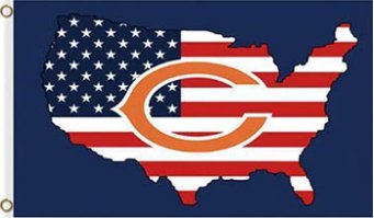 Chicago Bears US Flag 3X5 Ft Polyester Banner USA 90x150cm