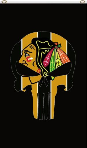 Chicago Blackhawks Sport Vertical US Flag 3X5Ft Polyester Digital Print Banner USA